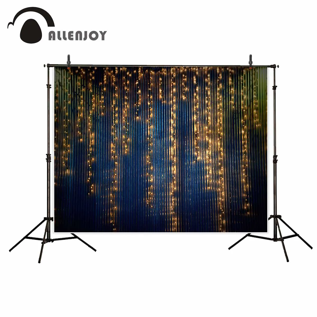 Allenjoy фоны для фотосъемки декорации из золотых лампочек винтажный металлический