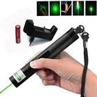 Мощная лазерная указка, лазерный прицел 303, ручка с регулируемым фокусом, 10000 м, зеленый лазер, прицел для сжигания петардов и спичек
