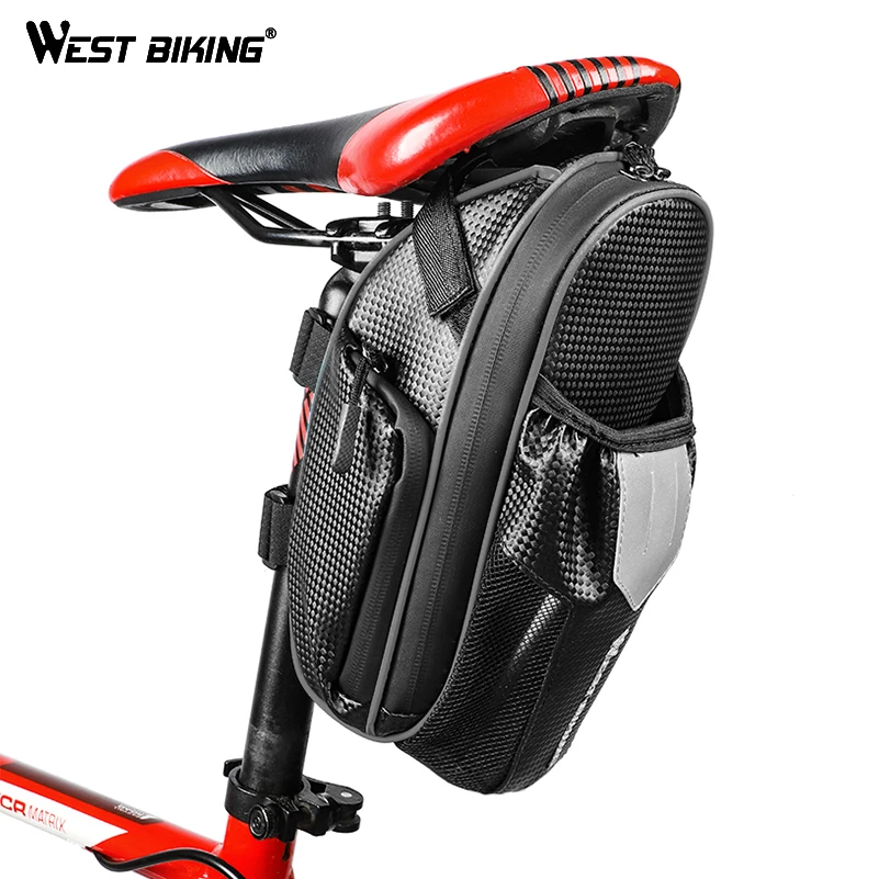Велосумка WEST BIKING водонепроницаемая светоотражающая на заднее сиденье