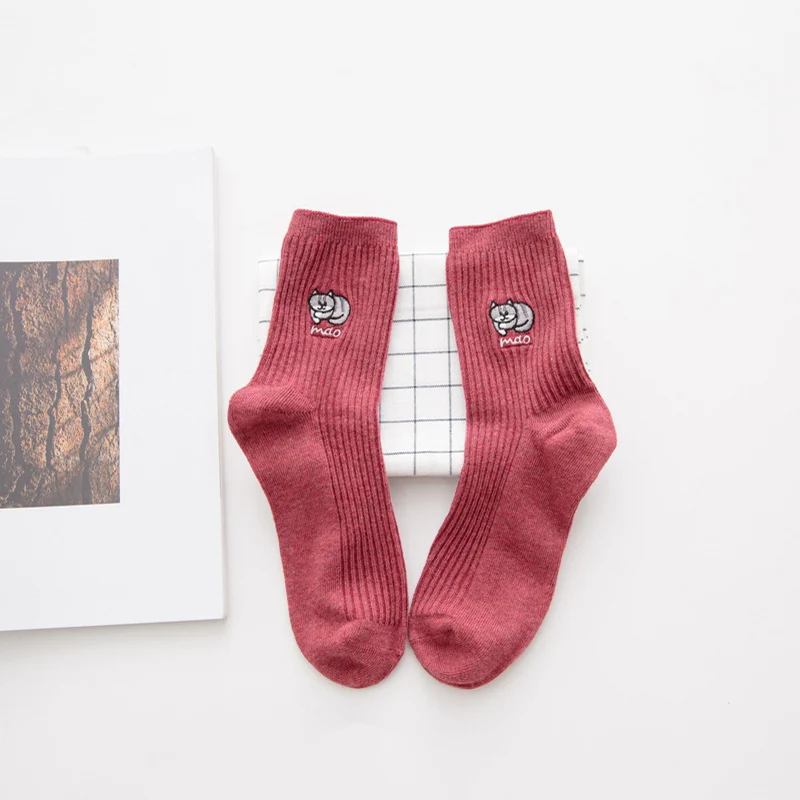 [COSPLACOOL]5 цветов ленивый кот женский корейский стиль милые эластичные носки для