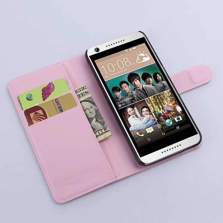 Кожаный чехол книжка для HTC Desire 626 650 Бумажник 626G + 626S 626D 626W телефона из ТПУ с