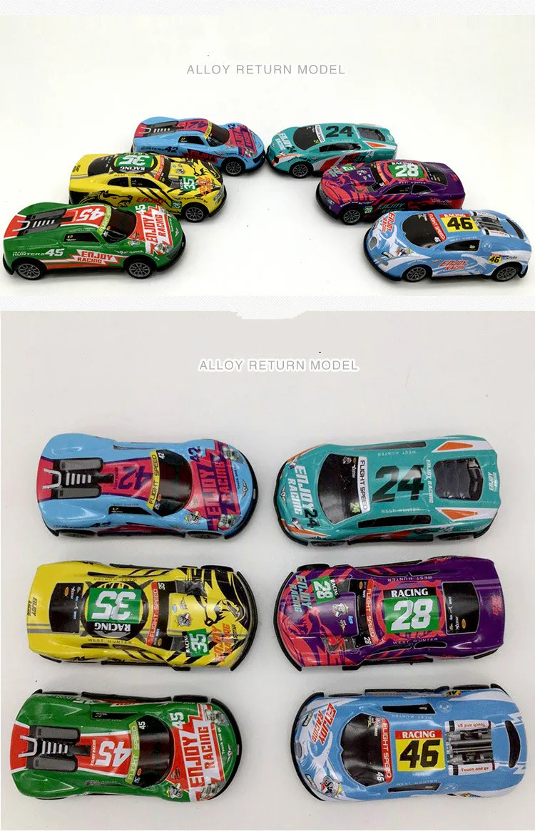 3 Pcs Lot Children Racing Plastic Cars Slide Back Carbon Alloy Car baby boys Wheels Mini Model 1/64 Gift | Игрушки и хобби