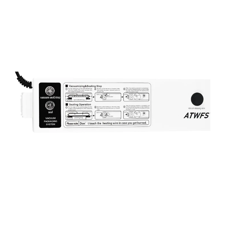 ATWFS лучшая вакуумная упаковочная машина для упаковки герметика для пищевых продуктов 28*500 см/рулон и 15 шт. вакуумные пакеты упаковочная сумка