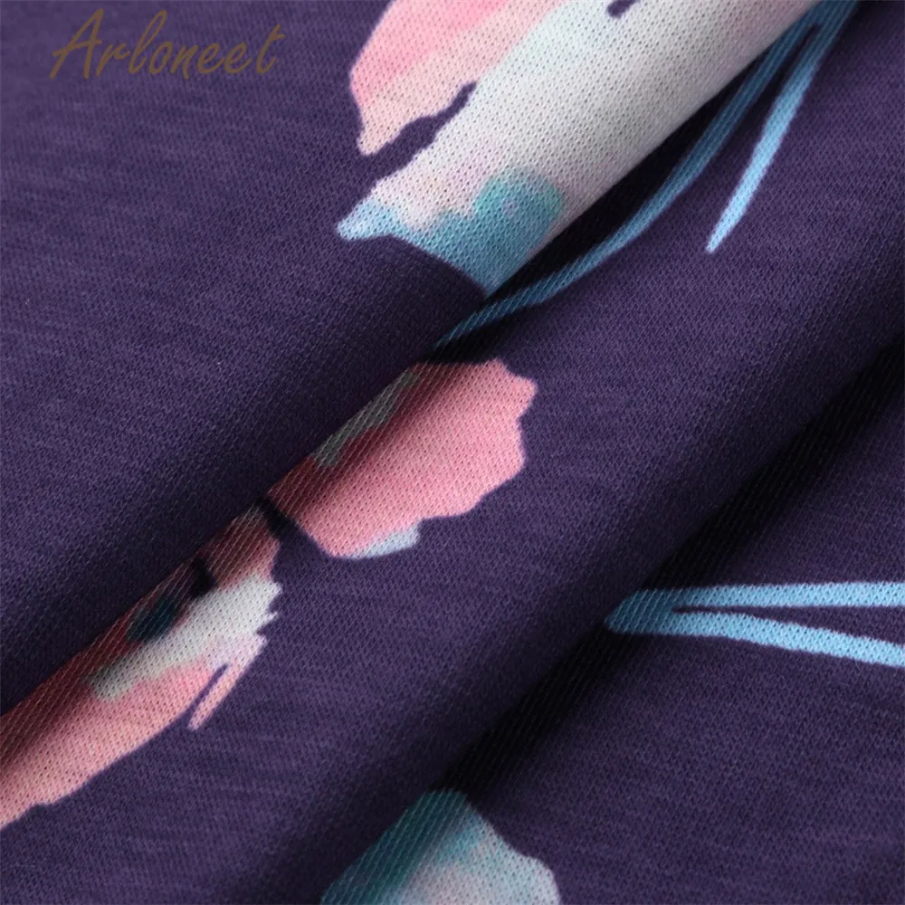 ARLONEET/женская одежда для беременных Топы из хлопка с цветочным принтом Блузка на