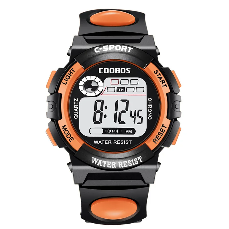 Детские наручные часы для мальчиков спортивные цифровые электронные элегантные