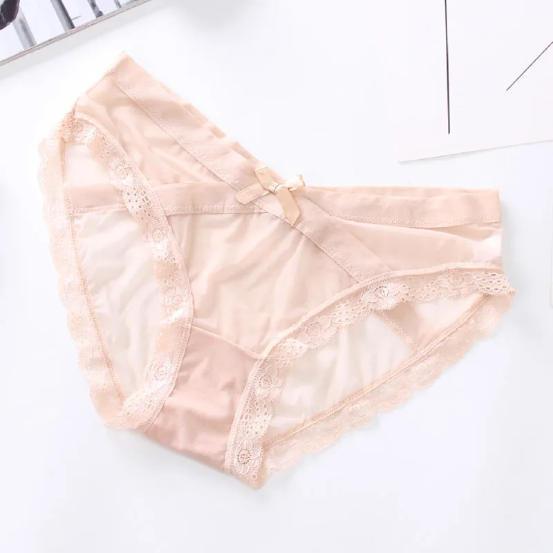 Высококачественные хлопковые Симпатичные сексуальные кружевные трусики с