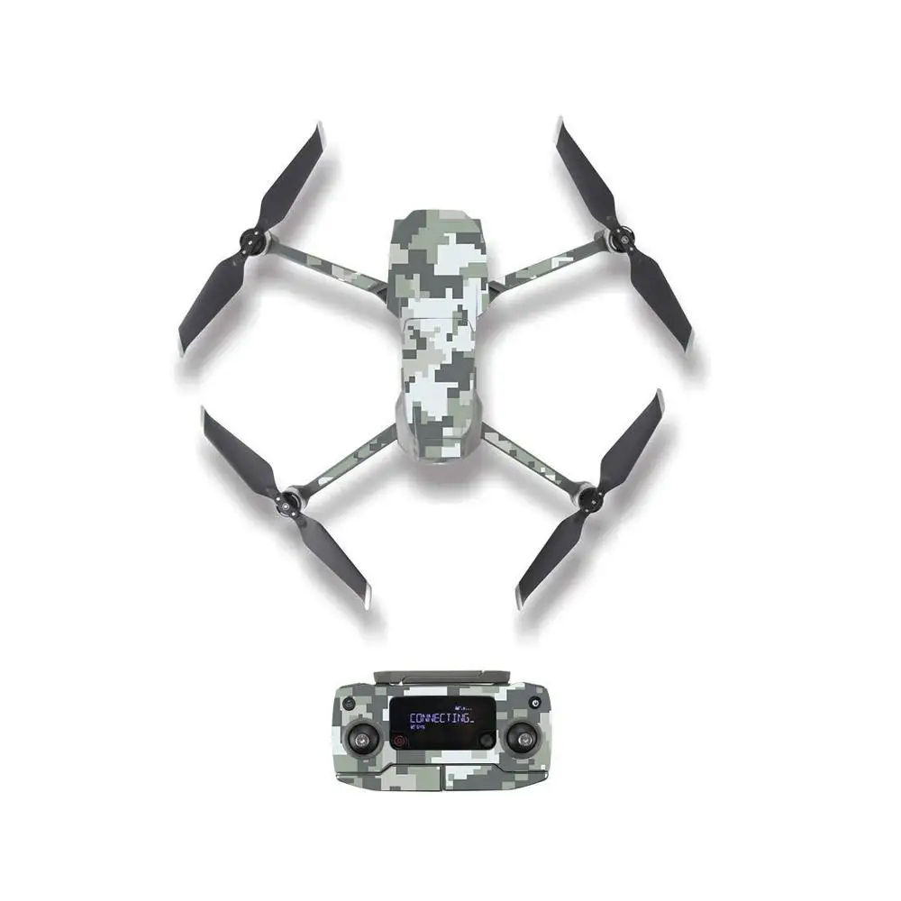 ZJZ-YSDJM20107 Мозаика камуфляж стиль кожи стикер для DJI Mavic 2 Pro& Zoom Drone корпус пульт дистанционного управления батарея защитная пленка - Цвет: ZJZ-YSDJM20107