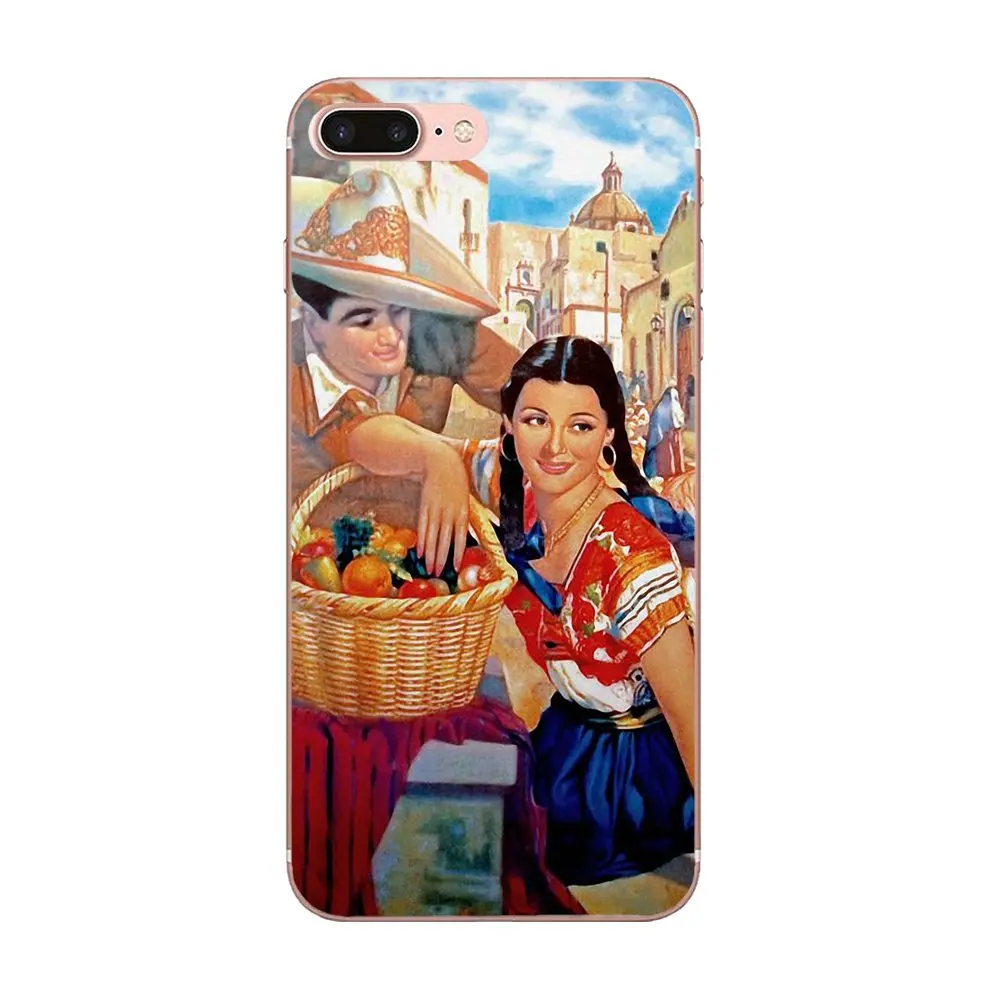 Мягкий чехол Чехол Мексиканская девушка искусство для Galaxy J1 J2 J3 J330 J4 J5 J6 J7 J730 J8 2015