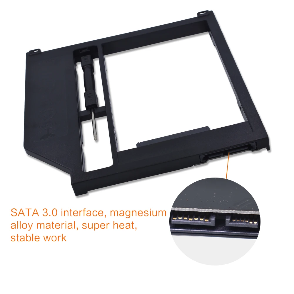 TISHRIC для Macbook Pro 13 "15" 17 "Корпус SATA 3 0 Caddy 2nd 2 5 HDD SSD жесткий диск Optibay 9/9. мм Superdrive