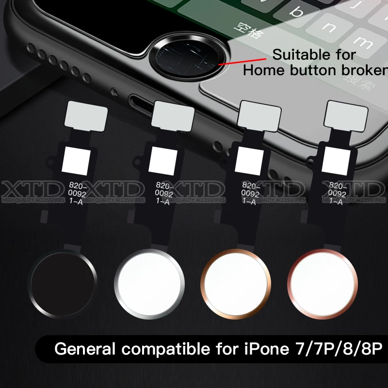 

Universal Home button for IPhone 7 7 Plus 8 8 Plus with Touch Return Screen Capture Function All work Without Touch ID Function