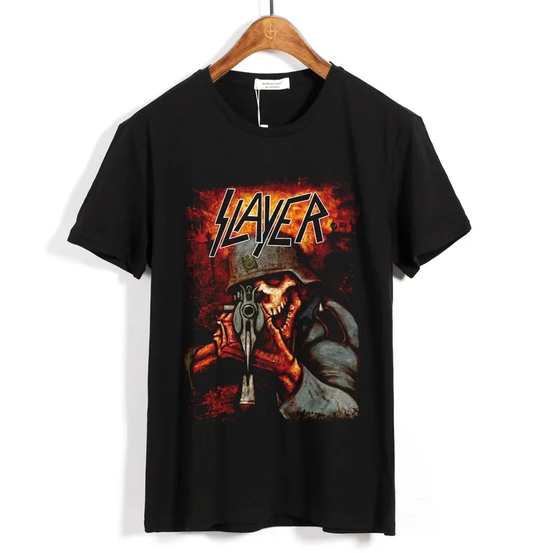 13 видов конструкций Harajuku группа SLAYER футболка в роковом стиле рубашка панк Hardrock