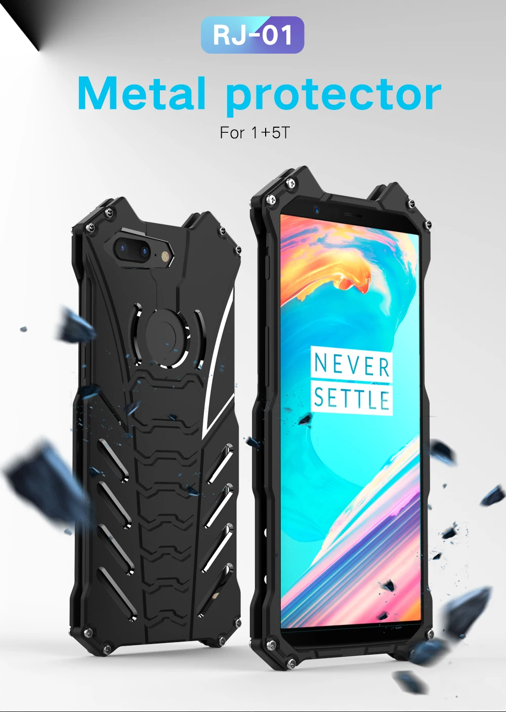 R just чехол для телефона Oneplus 7 Чехол бронированный тяжелый пылезащитный