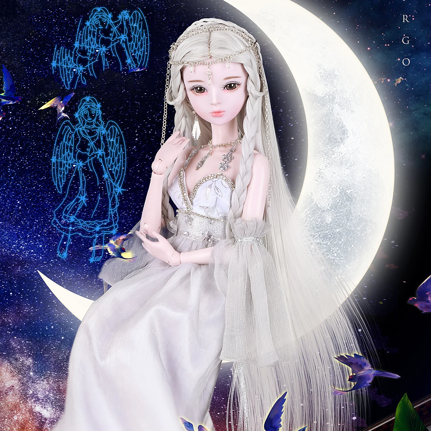 1/3 BJD кукла 56 см Пластик совместный подвижный кукла включает в себя кукольная одежда и обувь