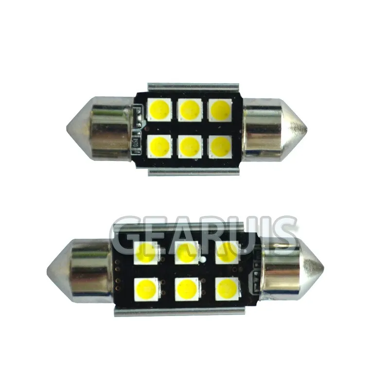 2X 4 Вт Festoon Canbus 6 SMD 3030 светодиодный купольный светильник 31 мм 36 39 41 для салона