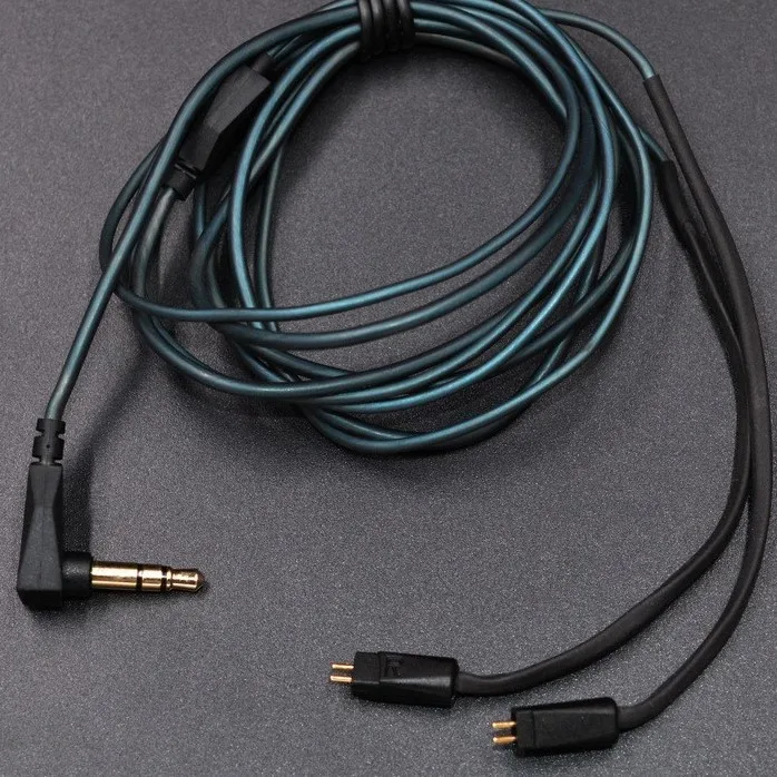 without mic cable Плотным верхним ворсом KZ заменить наушники кабель 2-контактный 0,75 мм Модернизированный кабель 3,5 мм провод С микрофоном для ZS3 ZS4 ZS5 ZS6 ZS3E 2 Pin Тип наушники - Цвет: without mic cable