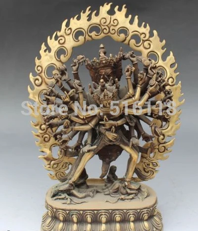 Доставка 11 &quotТибетский буддизм Бронзовая ваджрейогини Ваджраварахи калачакра