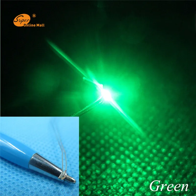 GREEN 20 шт. T0603 предварительно припаянные Micro Litz Проводные провода Красочные SMD Led 0603 10 см для DIY - Испускаемый цвет: GREEN