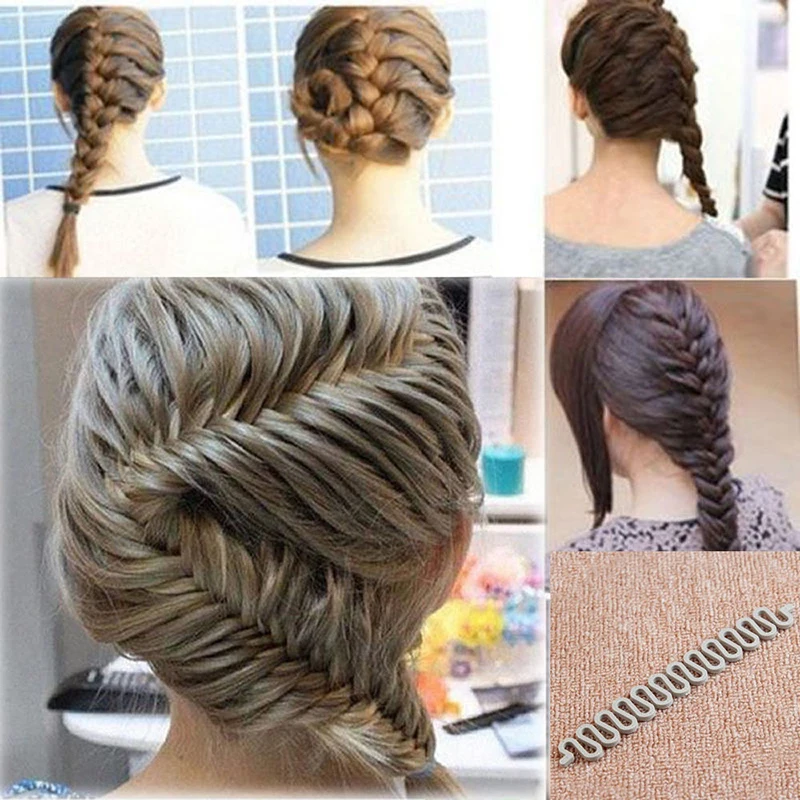 1 шт. Мода Магия волос Плетение рыбы Бонд волны Braider инструмент ролик с для волос, фигурная булочка Maker P0025