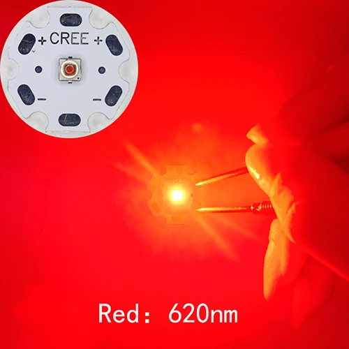 Красный 5 шт./10 шт. Cree XLamp XPE2 XP-E2 R3 холодный белый теплый белый нейтральный белый красный зеленый синий 1 Вт~ 3 Вт 3000 К светодиодный светильник-диод с печатной платой - Испускаемый цвет: Красный