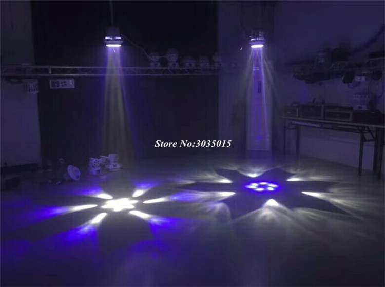 2шт 6x15 Вт RGBW 4в1 светодиодный мини пчелиный глаз луч светильник DMX512 движущийся