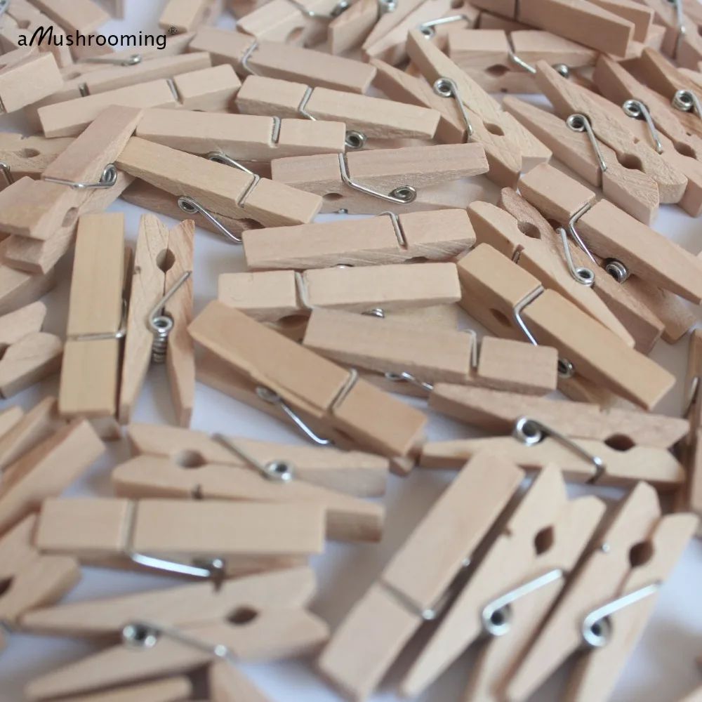 

Decor Wooden Clothespin 35mm | natural wood | 90000 Wood Crafts for Party Decoration Manufactory Supply