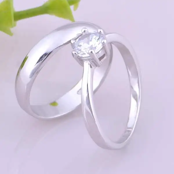 Блестящие парные кольца модные покрытые золотом ювелирные изделия лучший