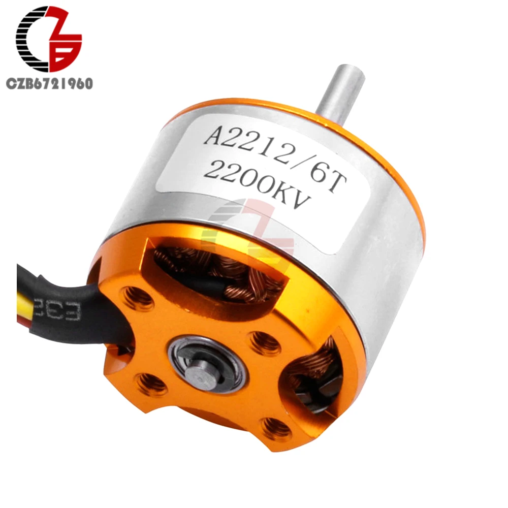 A2212 2200KV 6T бесщеточный двигатель постоянного тока для RC самолета квадрокоптера вертолета