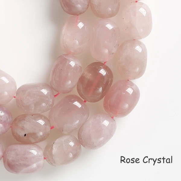 Rose Crystal 15," прядь 20 бусин естественный неправильной формы круглый Ametyst Citrin e флюорит Неокрашенный кварцевый кристалл рок бусина 14-16*18-22 мм Размер - Цвет: Rose Crystal