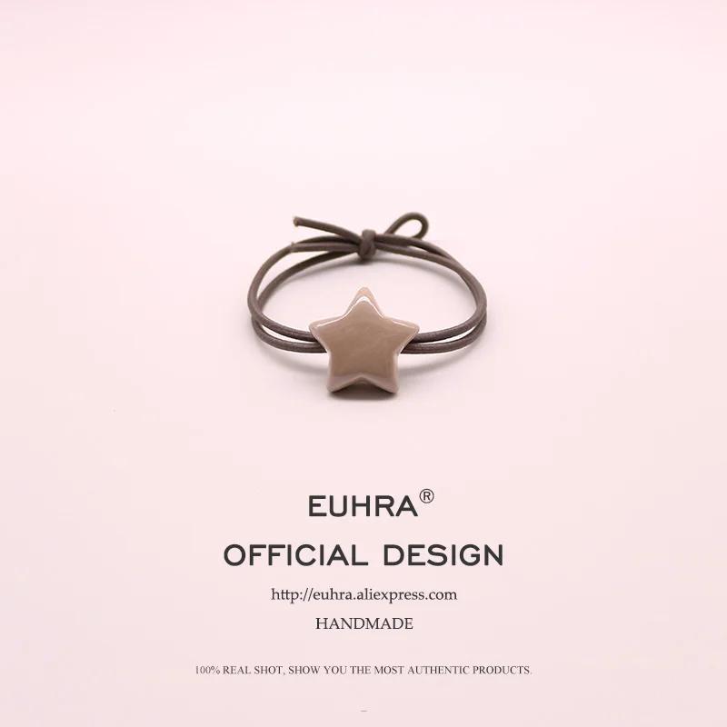 EUHRA 15 цветов эластичные резинки для волос Macaron Star Heart Ball Женская и Девичья Детская повязка для волос аксессуары для волос