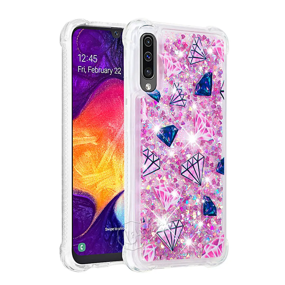 Чехол Единорог Сова для samsung Galaxy A 50 A50 A505FN A505FD SM-A505FN SM-A505F/DS динамический жидкий мусор зыбучий песок