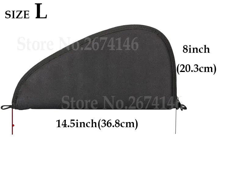 Чехол для хранения черный портативный револьвер страйкбола пистолетов ковриков