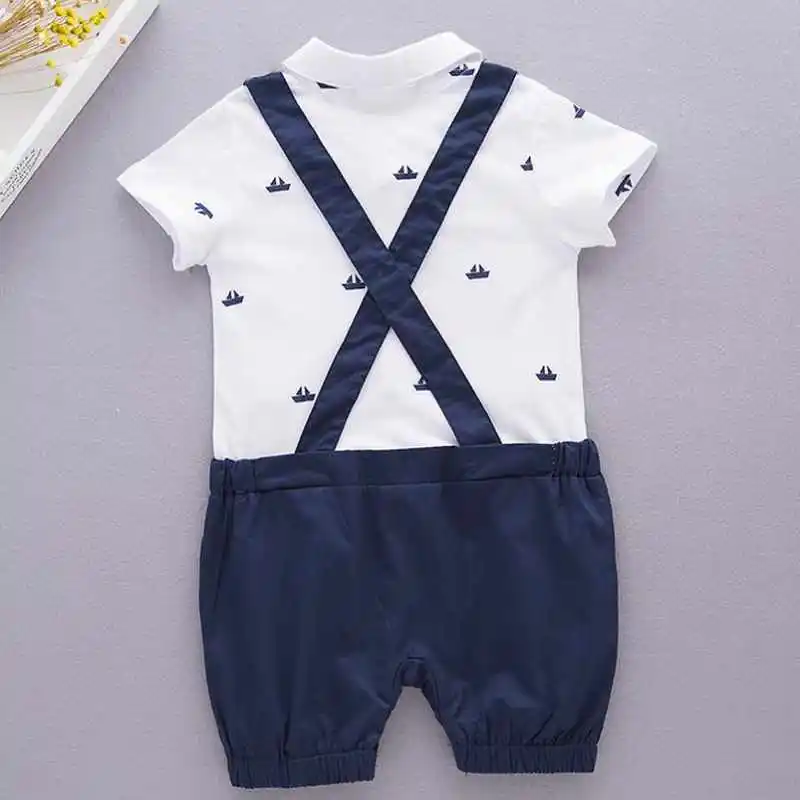 Одежда для маленьких мальчиков на день рождения шорты бретельках с