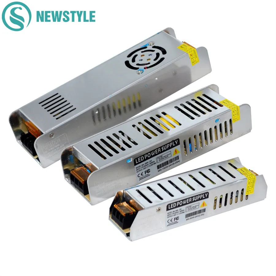 DC12V 24 V 60 W 120 150 200 250 360 светодиодный Питание AC190 240V драйвер адаптер переменного тока