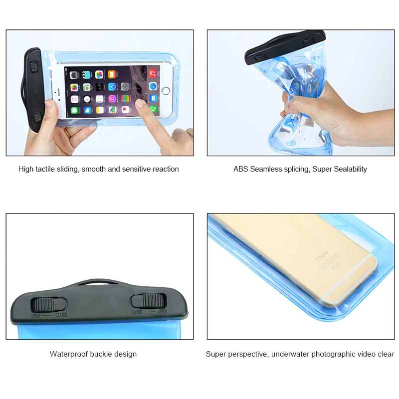 Универсальная водонепроницаемая сумка чехол для телефона для iPhone X 8 7 6 для samsung S8 Note 8 для huawei P10 Xiaomi Redmi водонепроницаемая крышка