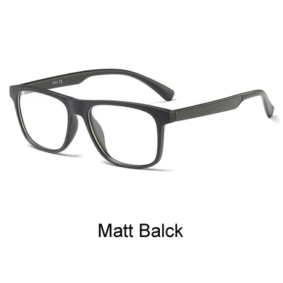 Matt Balck Ralferty очки из углеродного волокна, оправа для мужчин и женщин, ультра-светильник, квадратные очки, оправа для близорукости, оптические диоптрии, очки с нулевыми точками F8001 - Цвет оправы: Matt Balck