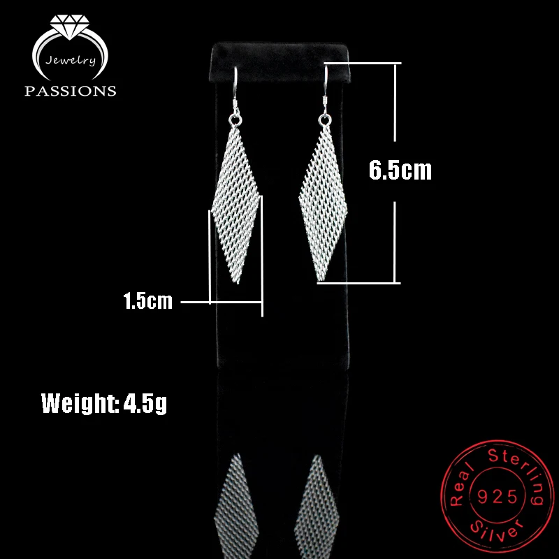 Серьги-подвески в этническом стиле ювелирные изделия длинные серьги форме ромба