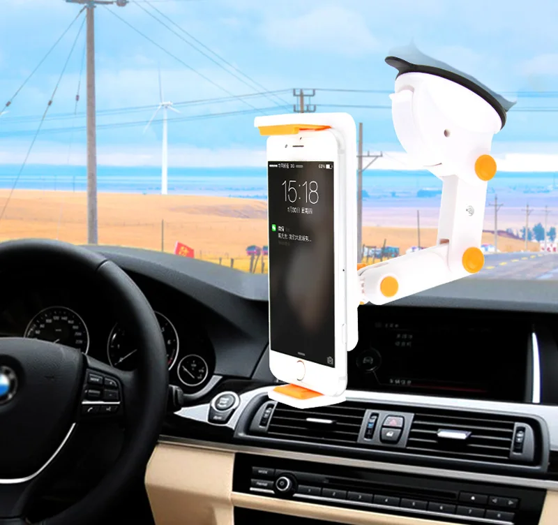 Всасывающий GPS мобильный телефон автомобильные держатели Регулируемая Складная