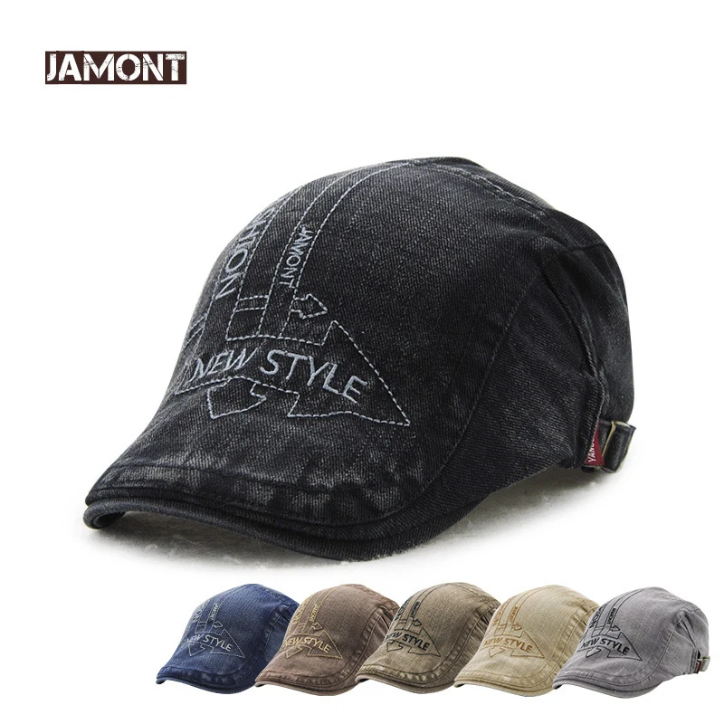 2017 Ретро береты для мужчин и женщин лето осень Козырьки шапки случайные хлопка