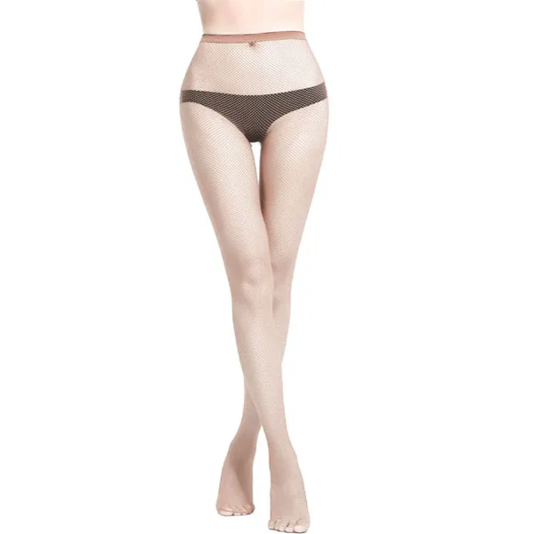 Small Mesh (Flesh) Женские Длинные Сексуальные сетчатые колготки с высокой талией, колготки в сеточку, колготки, чулки, эластичная сетка, нижнее белье - Цвет: Small Mesh (Flesh)