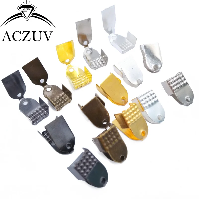 2000 шт./лот украшения концевые колпачки кожаный шнур концы воск хлопок веревка