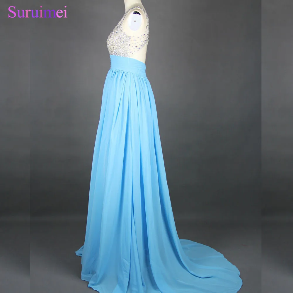 Длинные вечерние платья с бисером прозрачное синее платье открытой спиной |