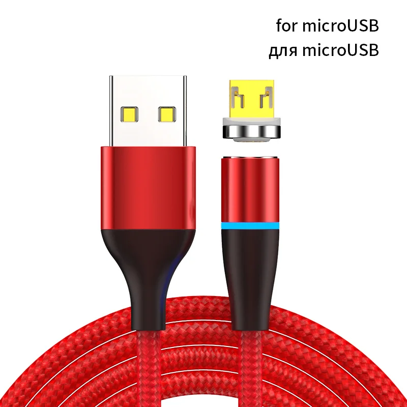 for micro usb cable Магнитное зарядное устройство Micro USB кабель type C 3A кабель для быстрой зарядки телефона Магнитный кабель для передачи данных для Iphone кабель для зарядного устройства кабель для телефона Android - Цвет: for micro usb cable