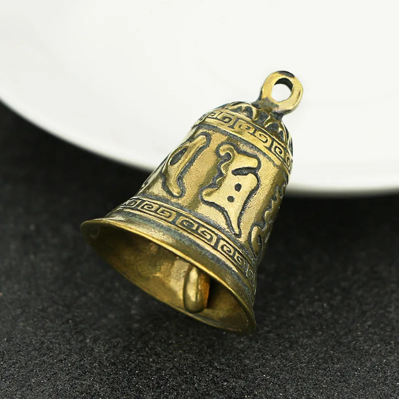 Винтажные латунные маленькие часы с мантрой брелоки подвески медный