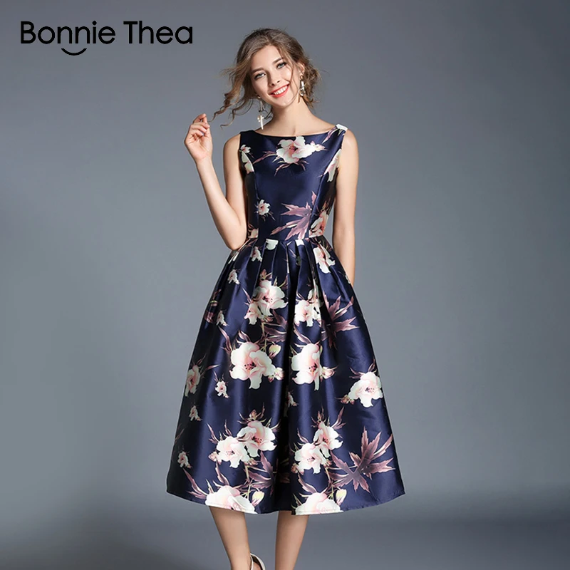 Женское жаккардовое платье Bonnie Thea летнее элегантное бальное с принтом длинное