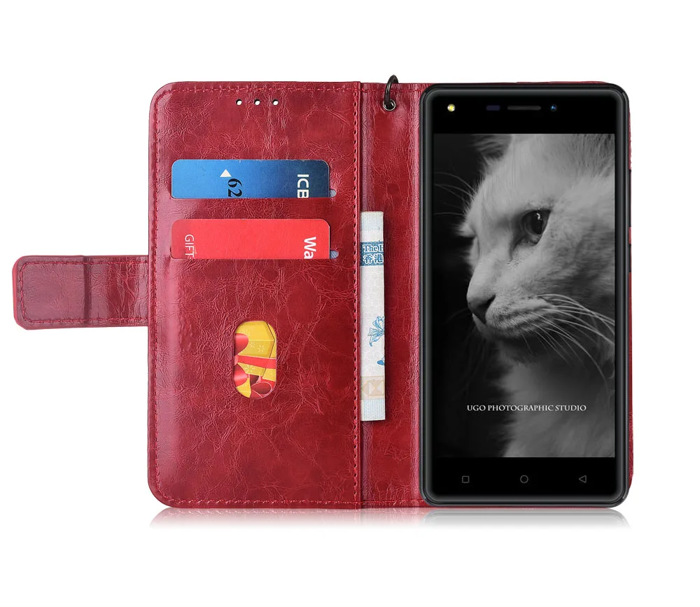 Кожаный чехол-книжка для DEXP BL250 Fundas с цветочным принтом 100% специальный