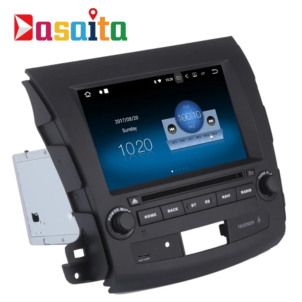 Dasaita 8 &quotAndroid 1 автомобильный dvd gps плеер Navi для Mitsubishi Outlander 2007 с 2G + 16