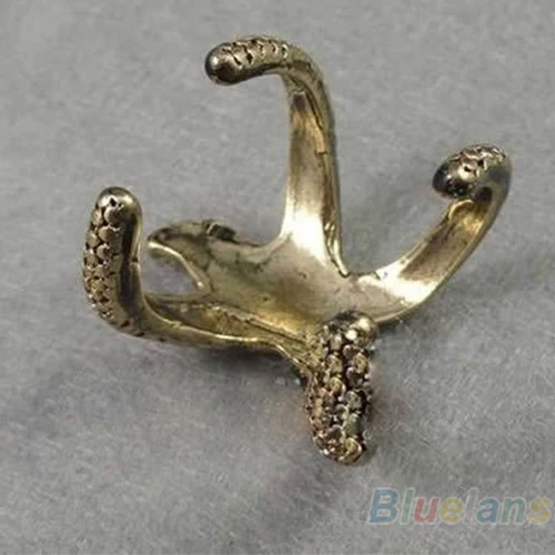 Популярное ретро винтажное модное Стильное бронзовое Золотое кольцо из сплава с