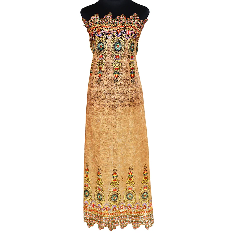 

2yd Embroidered African Guipure Cord Lace Fabric Cloth Wedding Dress Tissue Tecido for Patchwork Renda Para Costura De Roupa C40