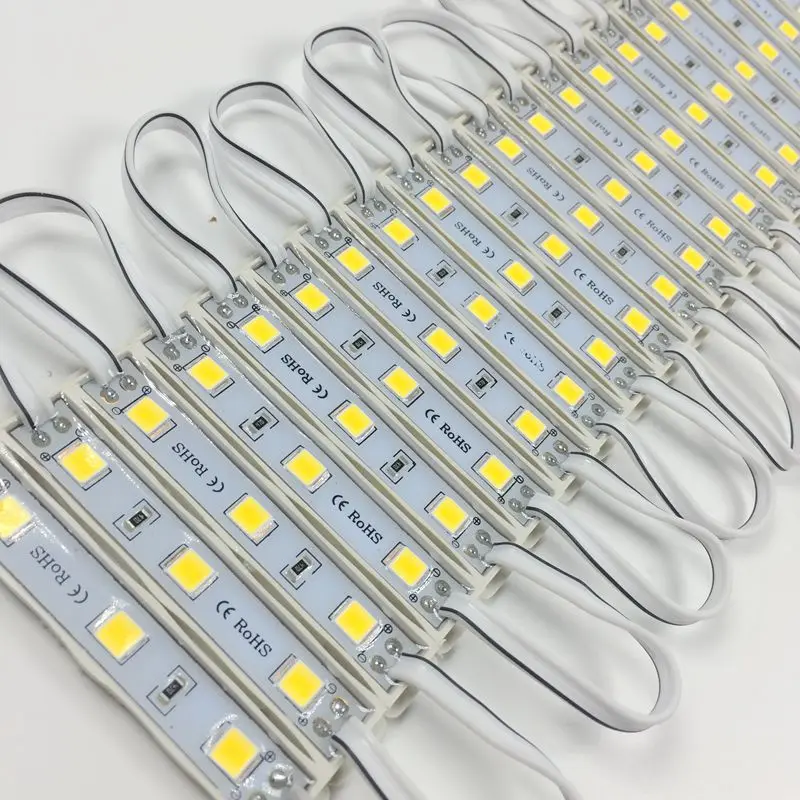 100 шт./лот, супер яркий SMD 5054 светодиодный модуль, рекламный дизайн, высококачественный светодиодный модуль освещения, 3 светодиода DC12V