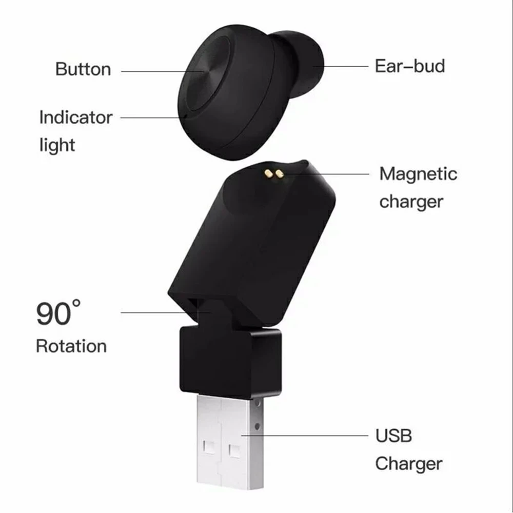 WELTEAYO X17 USB Беспроводные Bluetooth наушники мини невидимые бизнес гарнитура для